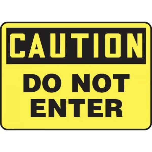 Accuform OSHA CAUTION SAFETY SIGN DO NOT MADC600XP MADC600XP - main